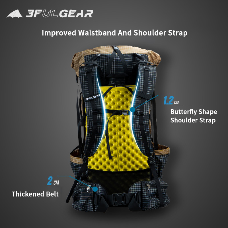 3F UL GEAR QIDIAN Pro 46+10L B - Outdoor Sport Climbing Gear recension och pris