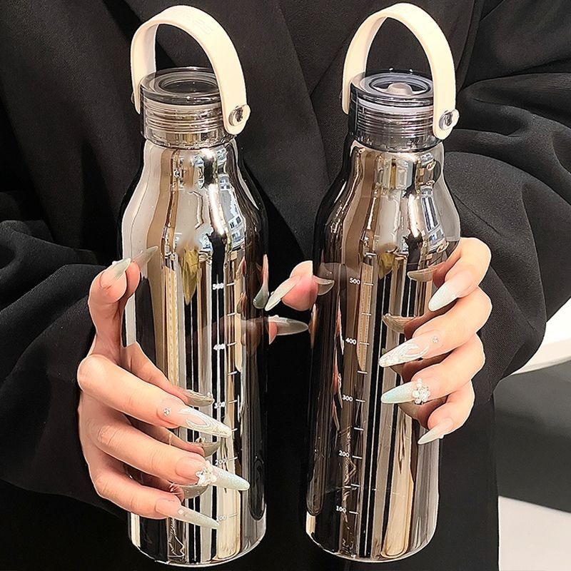 600ML Thickened Glass Water Bo - Outdoor Sport Glass Water Bottle recension och pris